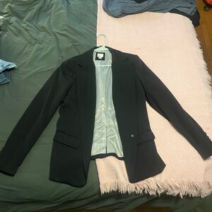 a new day Black Jacket with Striped Interior